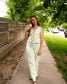 Seaside Swirl Cotton Wide Legs Lounge Pant