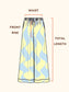 Seaside Swirl Cotton Wide Legs Lounge Pant