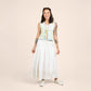 Seaside Swirl Human Cotton Knitted Tunic Vest with Tie Front